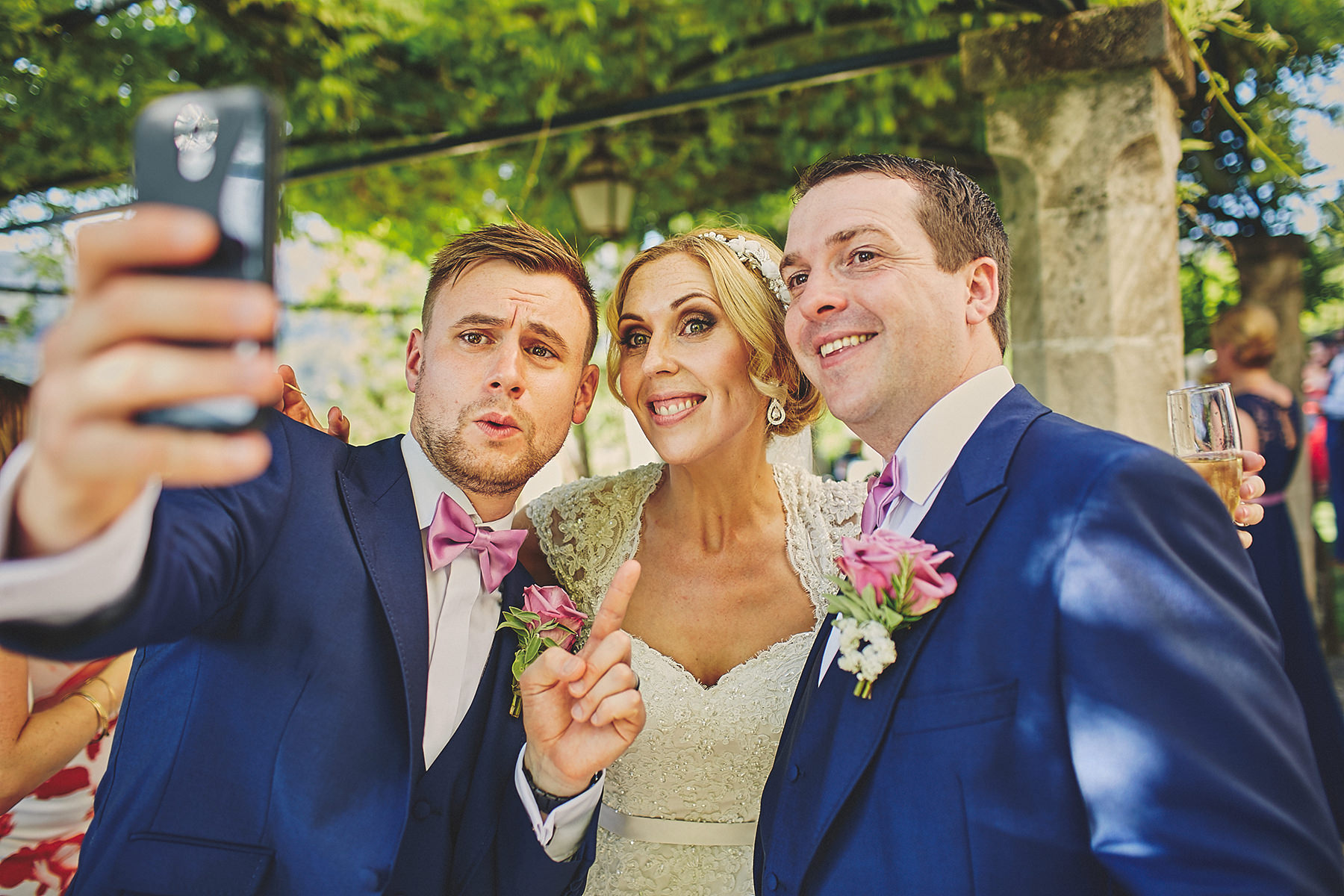 Destination wedding selfie mallorca