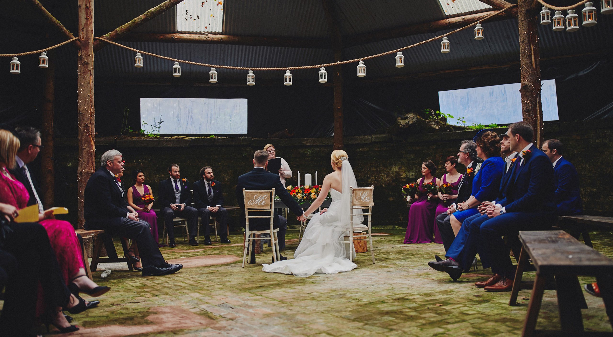 Lisnavagh House autumn wedding