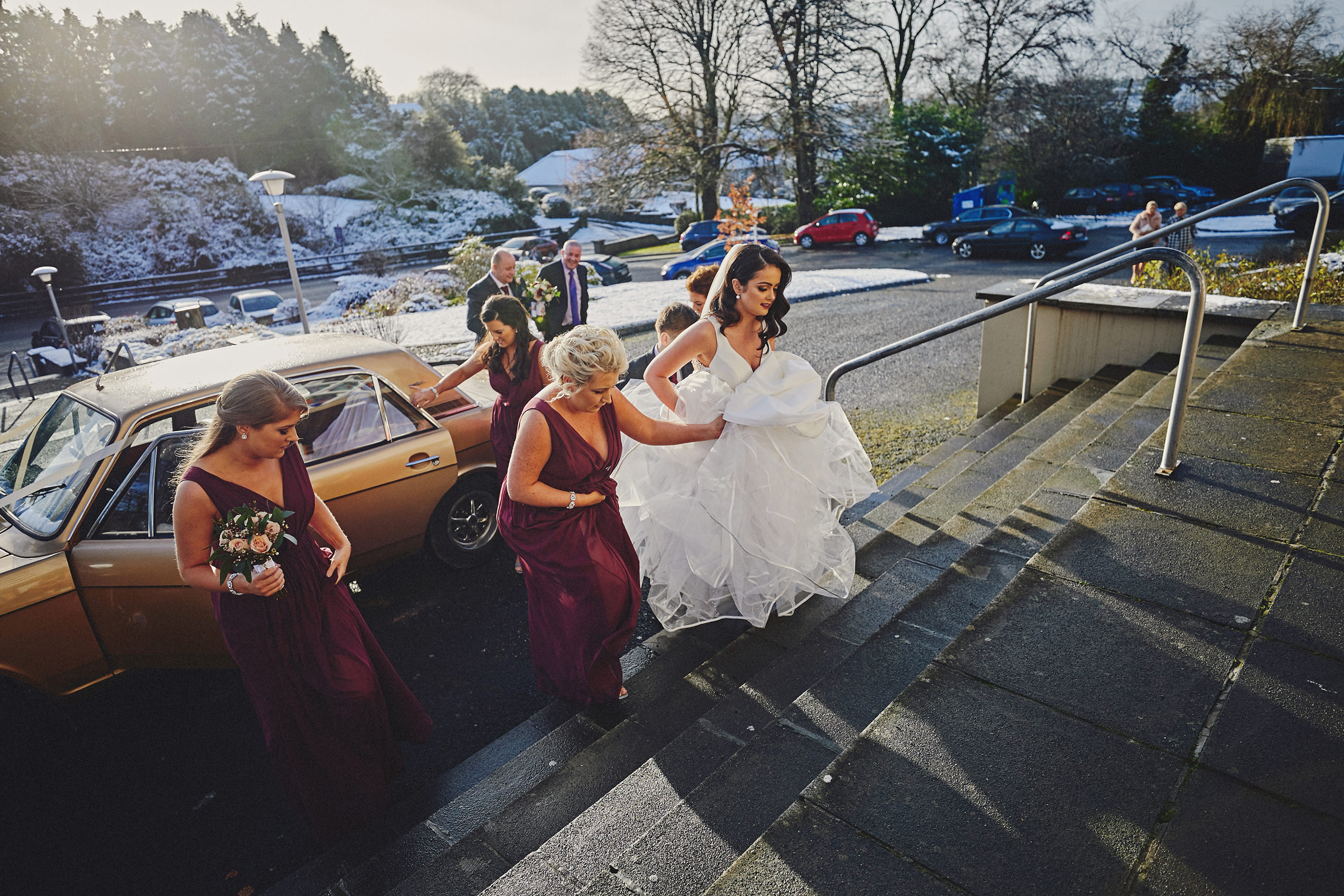 Irish winter wedding