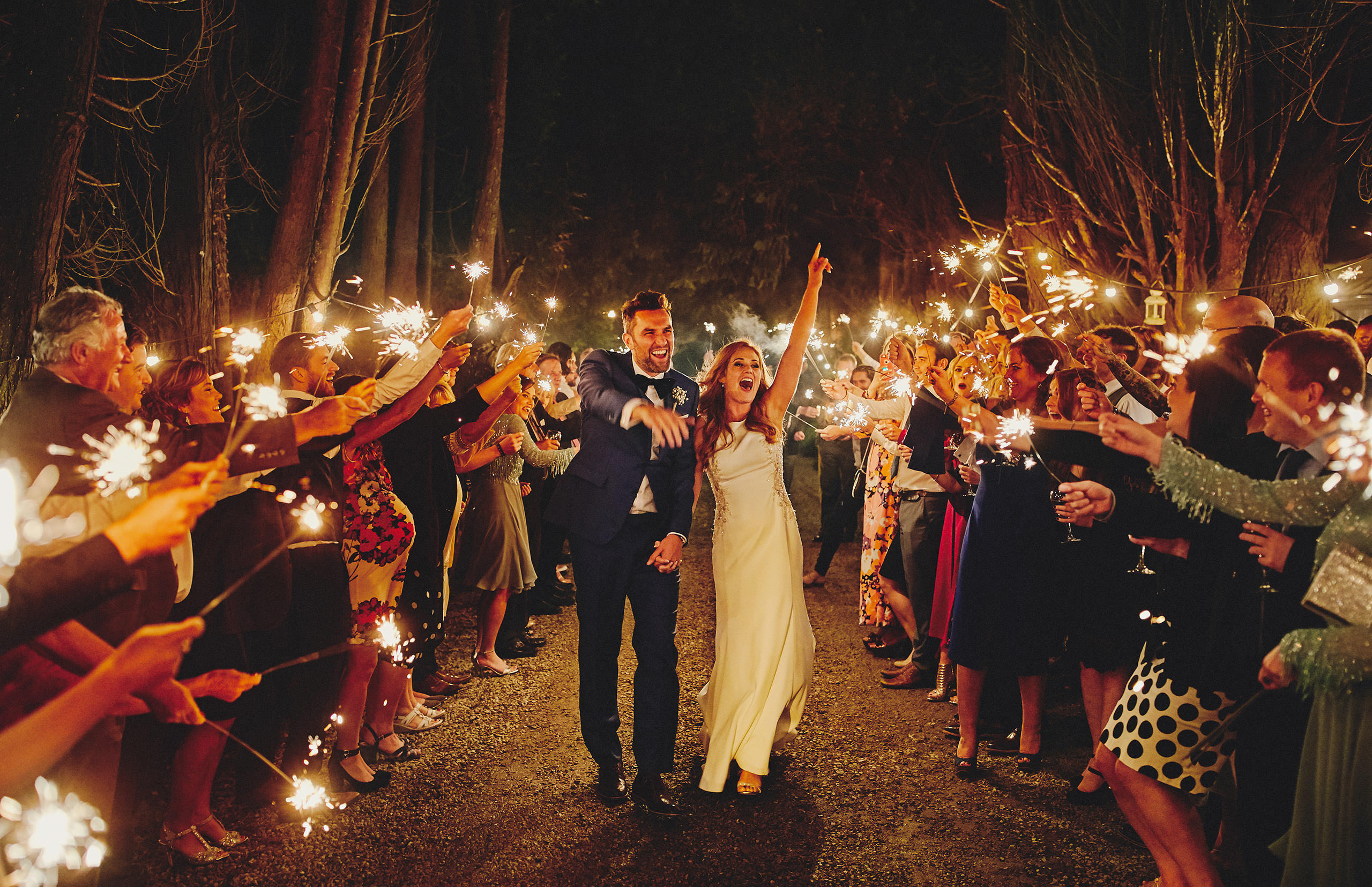 wedding sparklers photos
