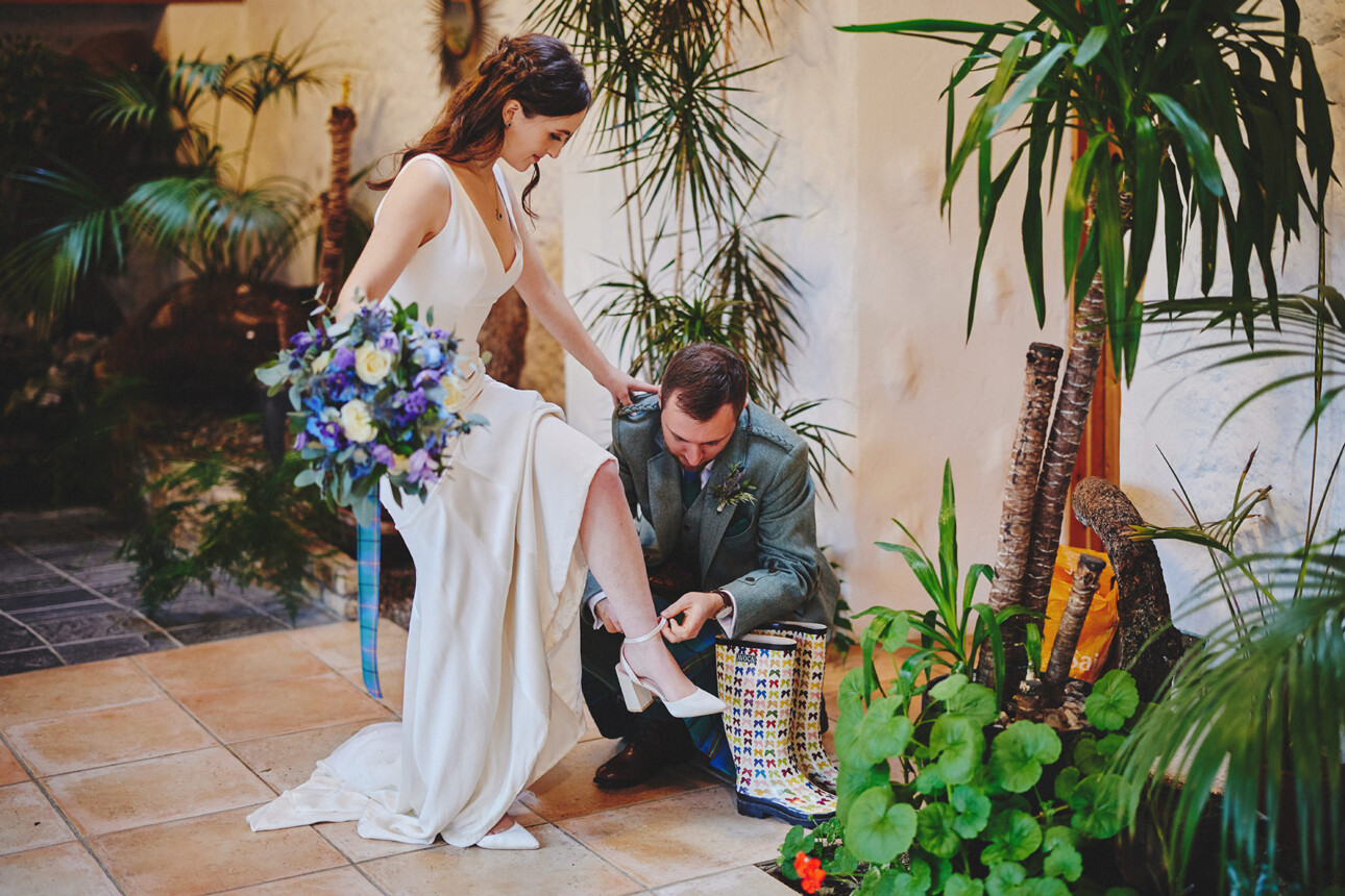 Wedding Shoes for Your Big Day: Real Wedding Experiences! 9 Shoes Wedding Rain Wellies Boots