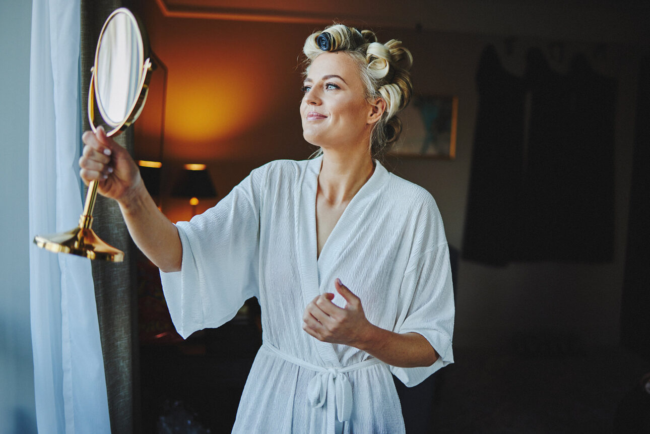 Schedule hair and makeup on the morning of your wedding 13 Bellinter House Wedding day