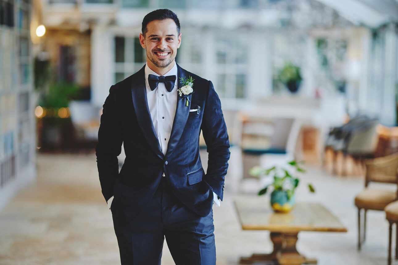 Best Irish Wedding Venues | Ballymagarvey Village 10 First look Ballymagarvey Village Wedding