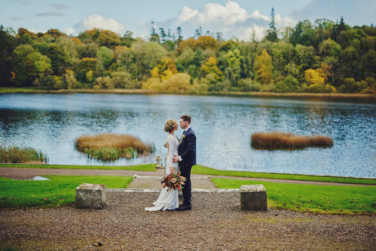 8 Reasons Castle Leslie is the Perfect Setting for a Romantic Wedding 9 Wedding Photos lake Castle Leslie Wedding Venue