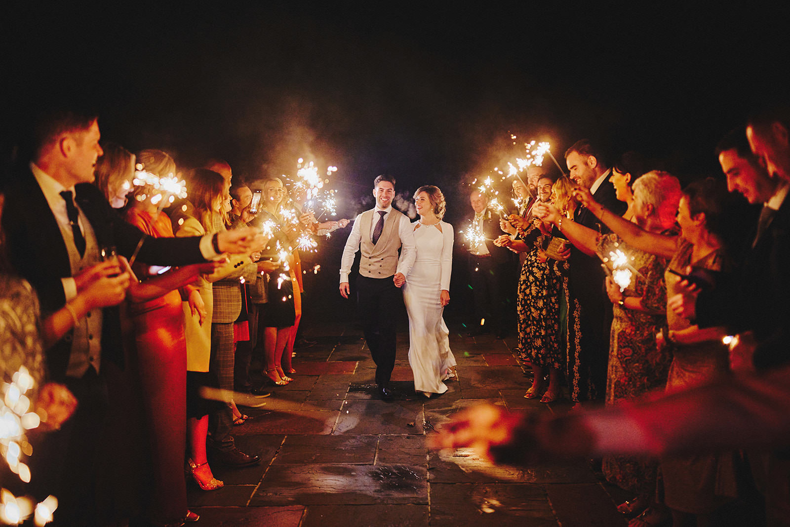 8 Reasons Castle Leslie is the Perfect Setting for a Romantic Wedding 21 Castle Leslie Wedding sparklers