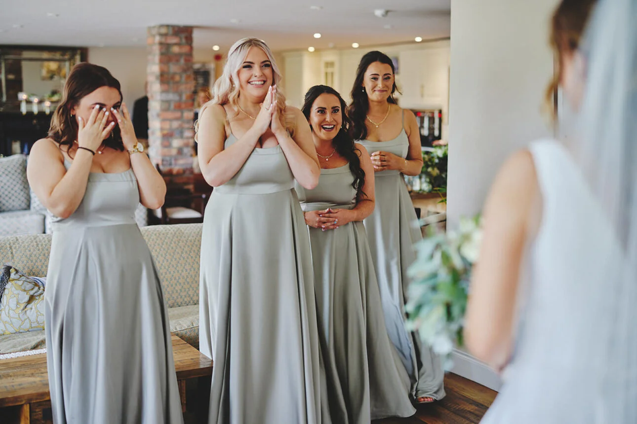 1920s bridesmaid dresses Scarlett 1920s Style Wedding Dress in Peach Ivory by Nataya main image 1