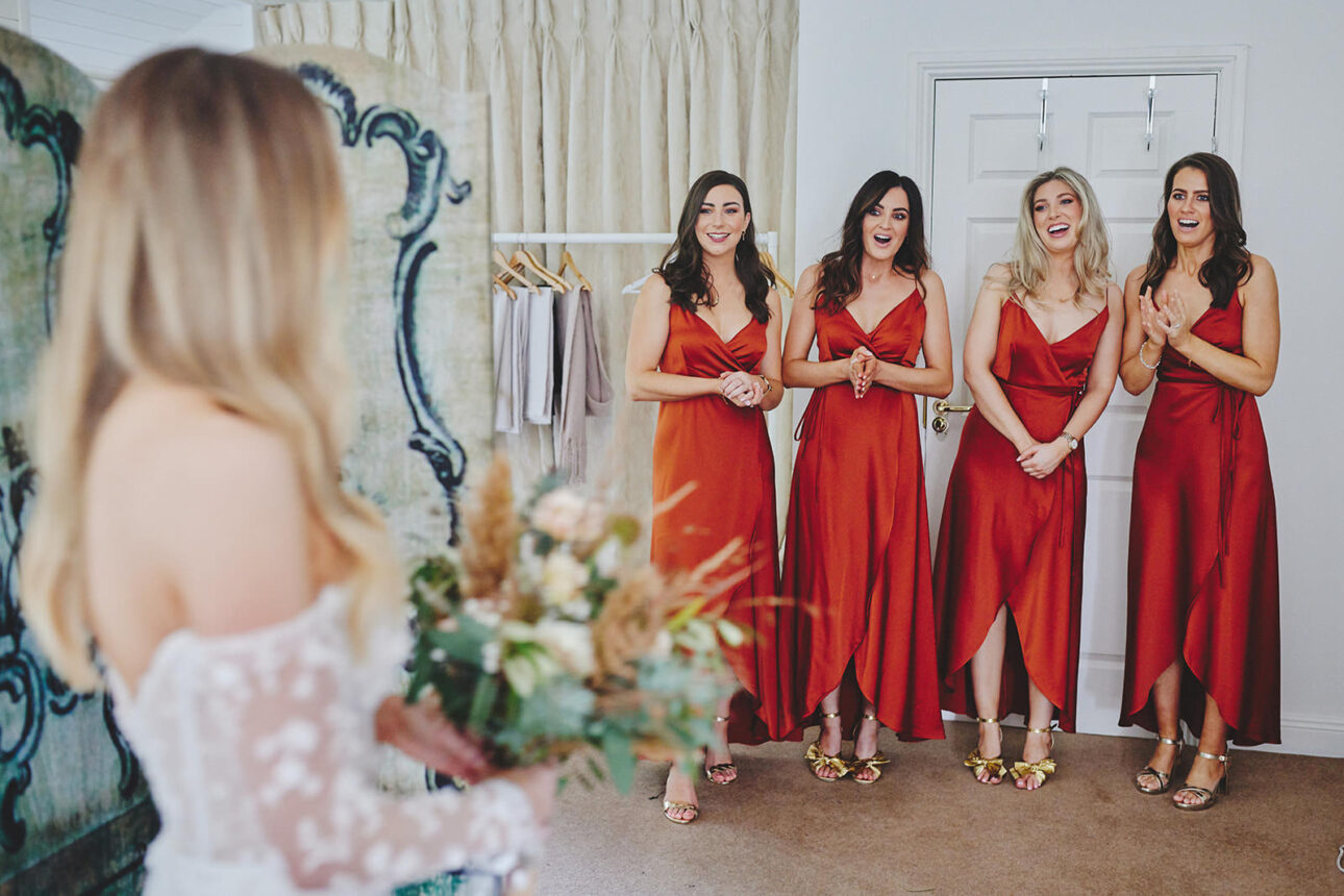 First look Bridesmaids