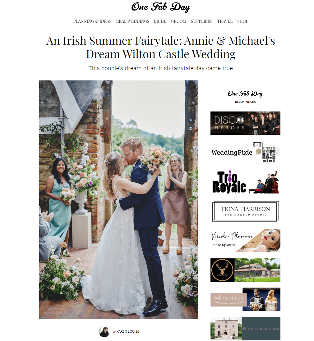 Fairytale Wilton Castle Wedding Featured on One Fab Day – A Wedding Photographer's Dream Wedding 1 Wedding Featured on One Fab Day