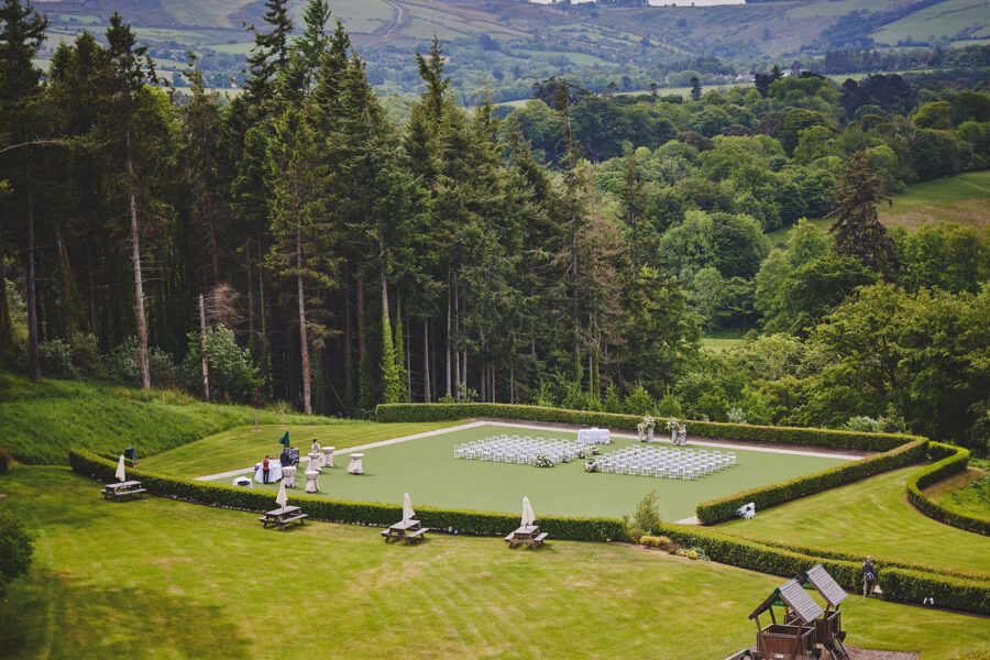 First-Ever Outdoor Wedding Ceremony at Powerscourt Hotel 41 Powerscourt hotel wedding ceremony